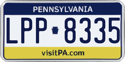 PA license plate LPP8335