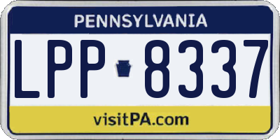 PA license plate LPP8337