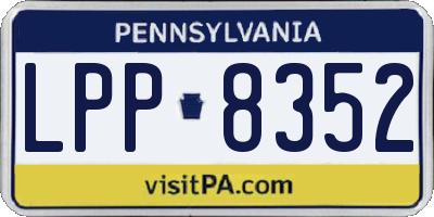 PA license plate LPP8352