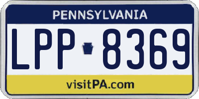 PA license plate LPP8369
