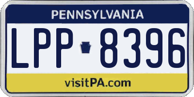 PA license plate LPP8396
