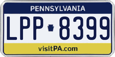 PA license plate LPP8399
