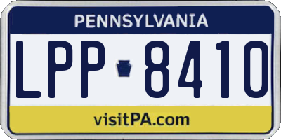 PA license plate LPP8410