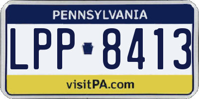 PA license plate LPP8413