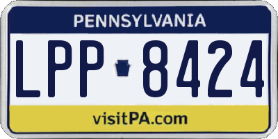 PA license plate LPP8424