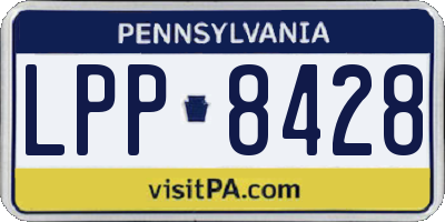 PA license plate LPP8428