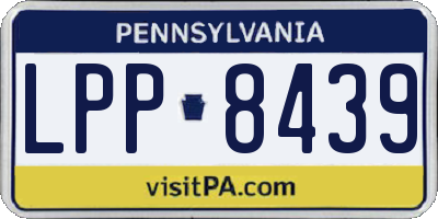 PA license plate LPP8439