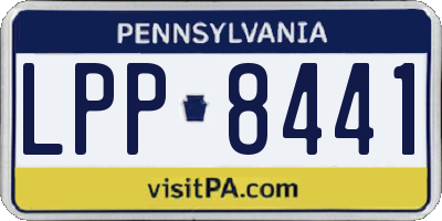 PA license plate LPP8441