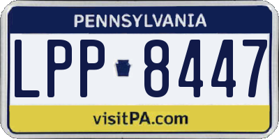 PA license plate LPP8447