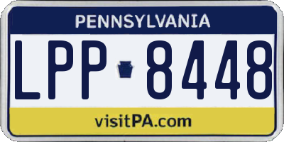 PA license plate LPP8448