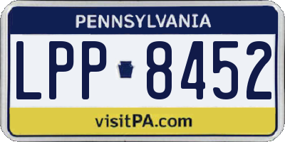 PA license plate LPP8452