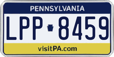 PA license plate LPP8459