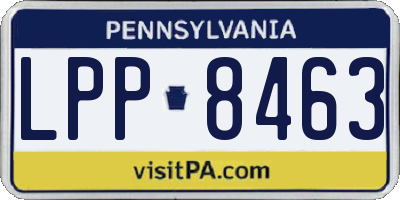 PA license plate LPP8463
