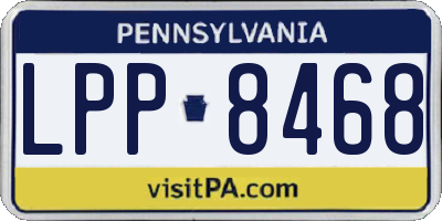 PA license plate LPP8468