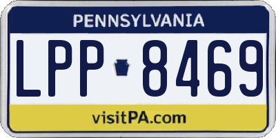 PA license plate LPP8469