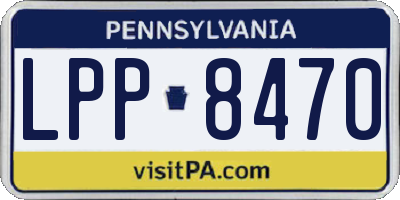 PA license plate LPP8470