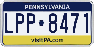 PA license plate LPP8471