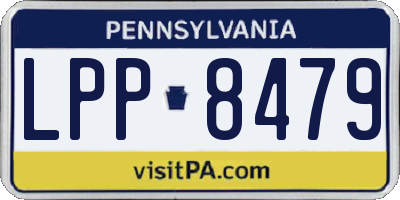 PA license plate LPP8479