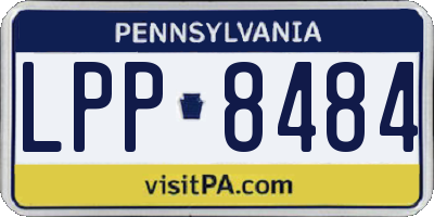 PA license plate LPP8484