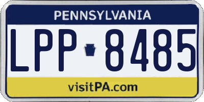 PA license plate LPP8485