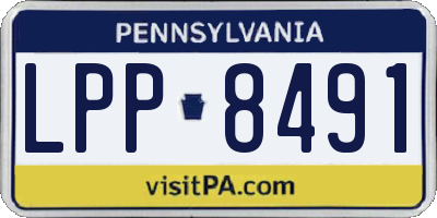 PA license plate LPP8491