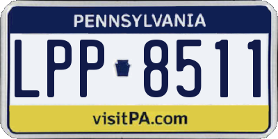 PA license plate LPP8511