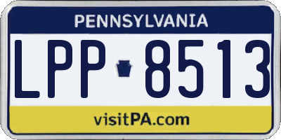 PA license plate LPP8513