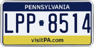 PA license plate LPP8514