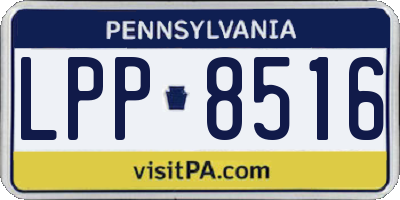 PA license plate LPP8516