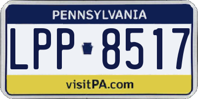 PA license plate LPP8517
