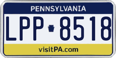 PA license plate LPP8518