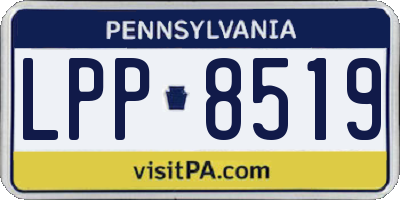 PA license plate LPP8519