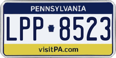 PA license plate LPP8523