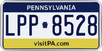PA license plate LPP8528