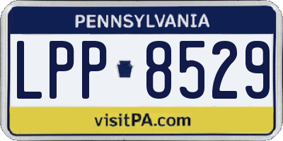 PA license plate LPP8529