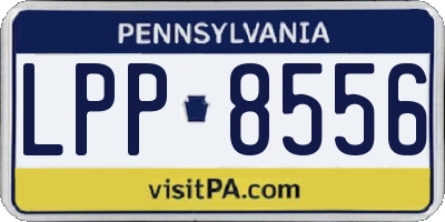 PA license plate LPP8556