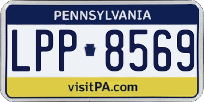 PA license plate LPP8569