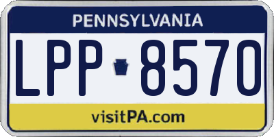 PA license plate LPP8570