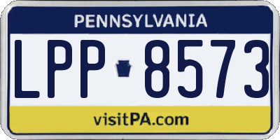 PA license plate LPP8573