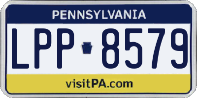 PA license plate LPP8579