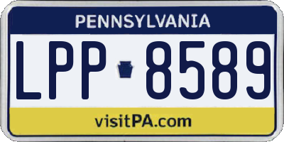 PA license plate LPP8589