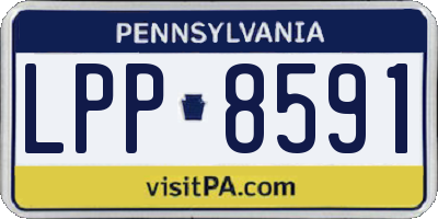 PA license plate LPP8591