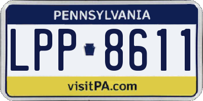 PA license plate LPP8611