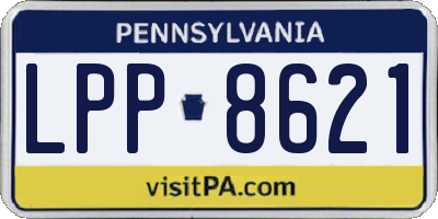PA license plate LPP8621