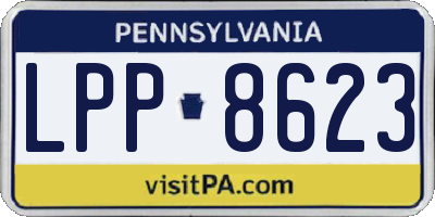 PA license plate LPP8623