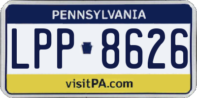 PA license plate LPP8626