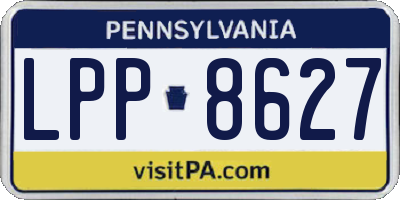 PA license plate LPP8627