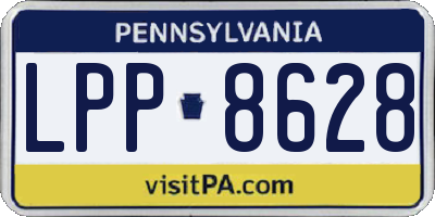 PA license plate LPP8628