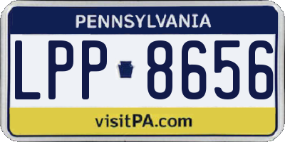 PA license plate LPP8656