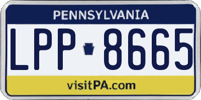 PA license plate LPP8665